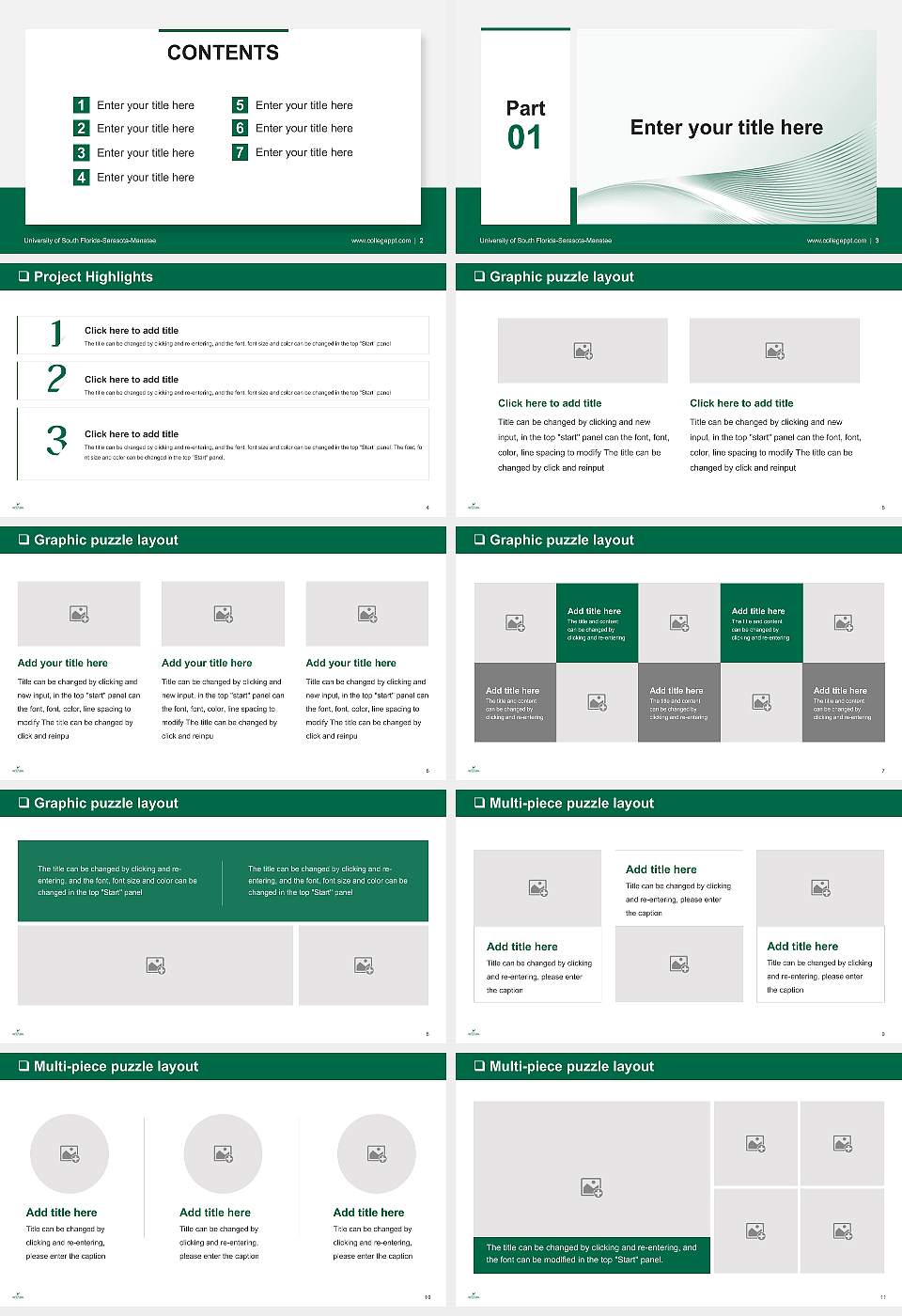 University of South Florida-Sarasota-Manatee General Purpose PPT Template16:9 ratio PPT effect preview image2