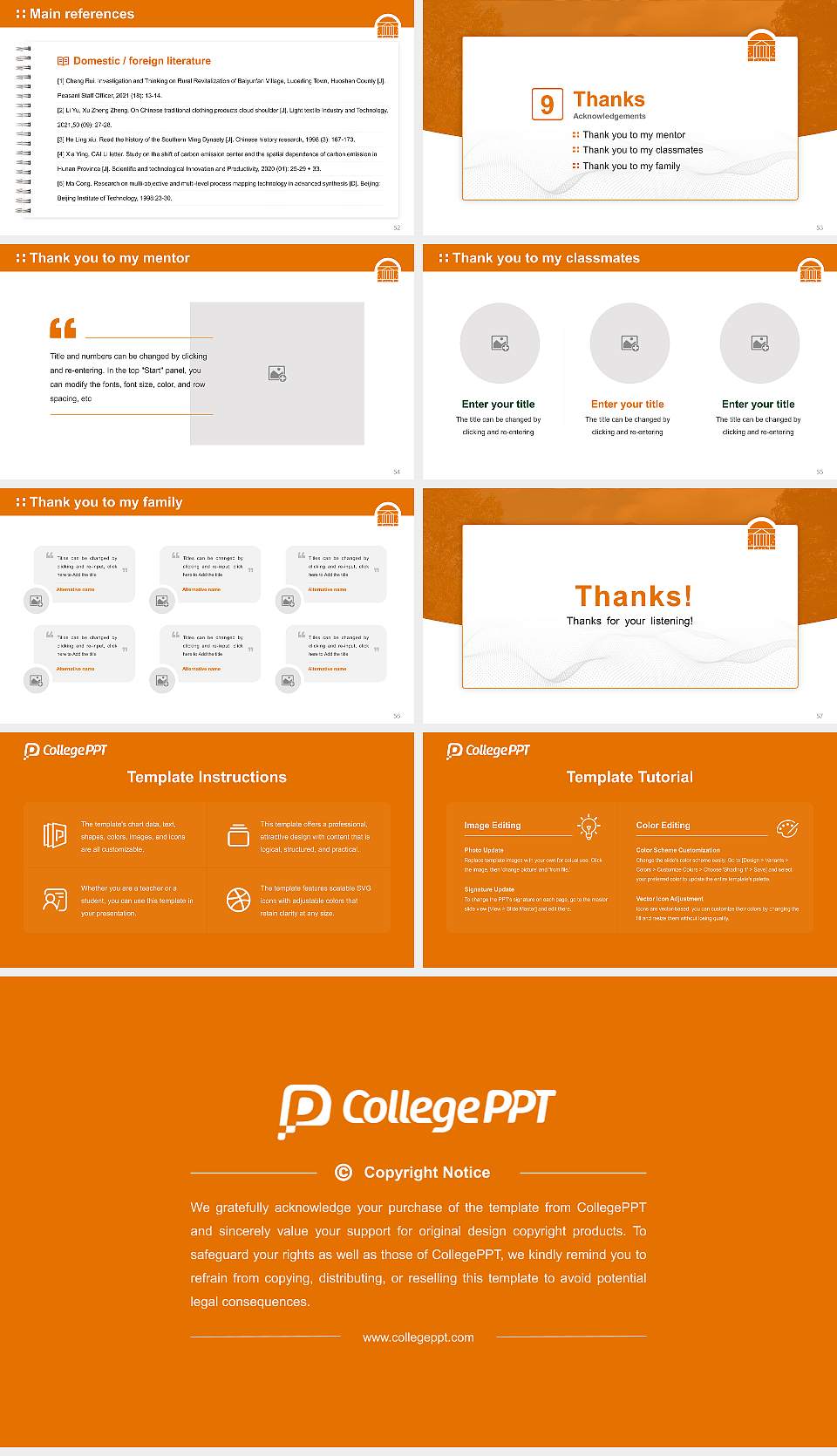 University of Virginia-Main Campus Graduation Thesis Defense PPT Template16:9 ratio PPT effect preview image7