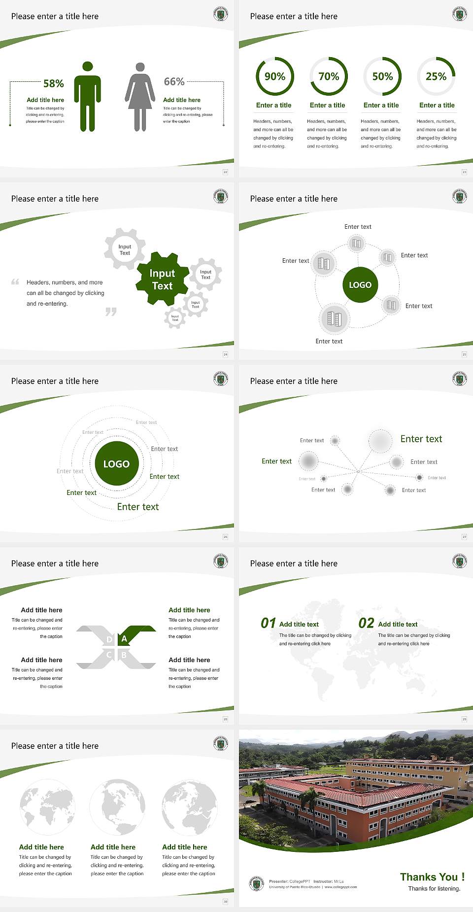 University of Puerto Rico-Utuado Course/Courseware Creation PPT Template4:3 ratio PPT effect preview image4