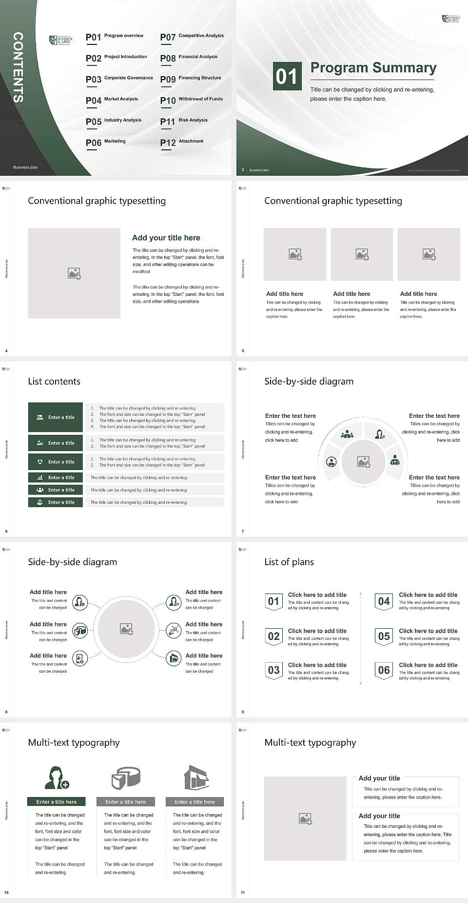 University of Science and Arts of Oklahoma Competition/Entrepreneurship Contest PPT Template4:3 ratio PPT effect preview image2