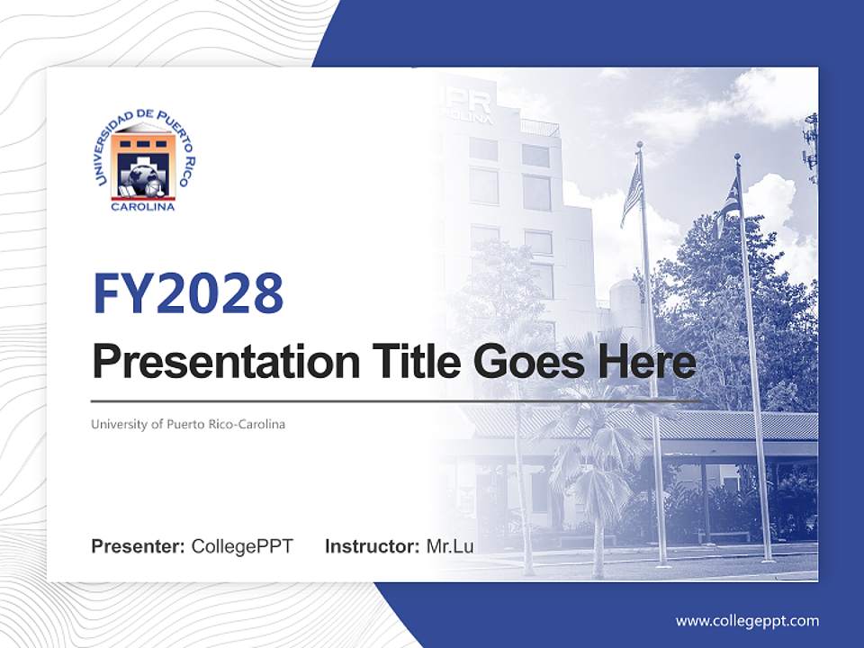 University of Puerto Rico-Carolina Academic Presentation/Research Findings Report PPT Template4:3 ratio PPT effect preview image5