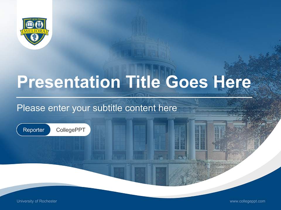 University of Rochester Lecture Sharing and Networking Event PPT Template4:3 ratio PPT effect preview image4