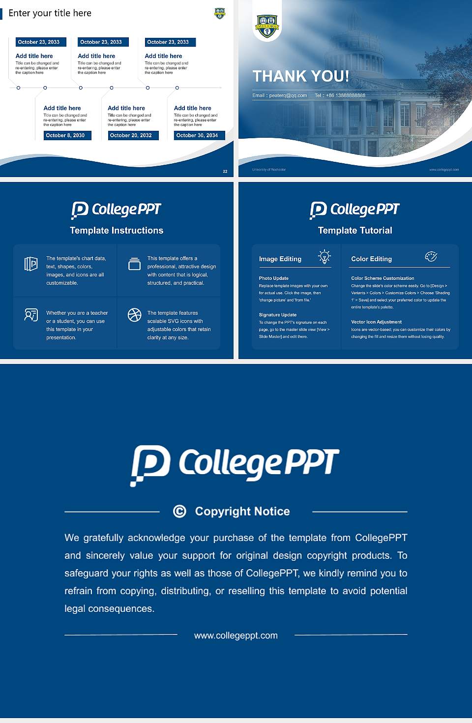 University of Rochester Lecture Sharing and Networking Event PPT Template4:3 ratio PPT effect preview image4