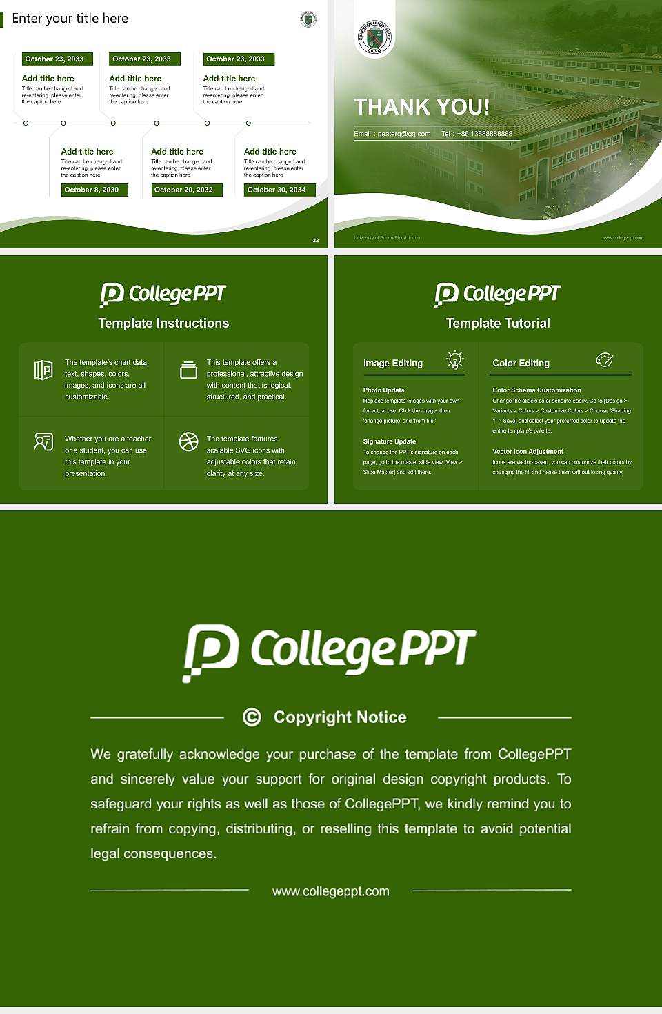 University of Puerto Rico-Utuado Lecture Sharing and Networking Event PPT Template4:3 ratio PPT effect preview image4