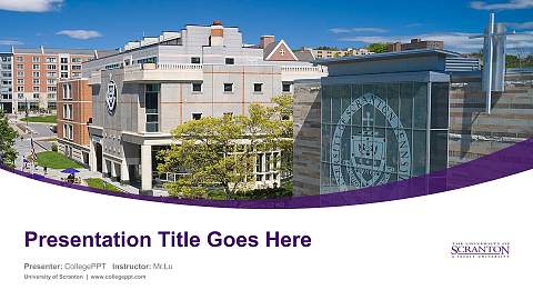University of Scranton Course/Courseware Creation PPT Template