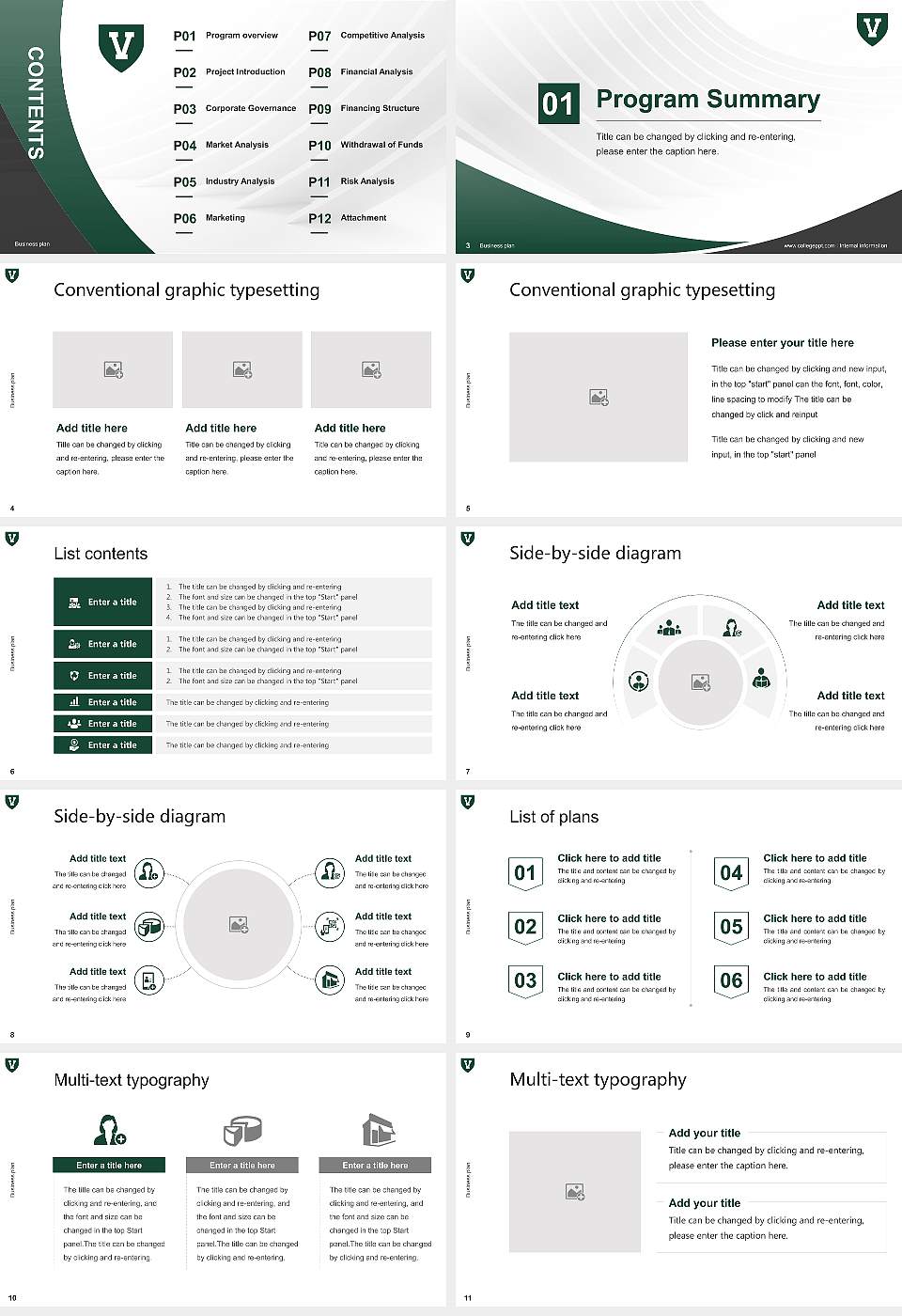 University of Vermont Competition/Entrepreneurship Contest PPT Template16:9 ratio PPT effect preview image2