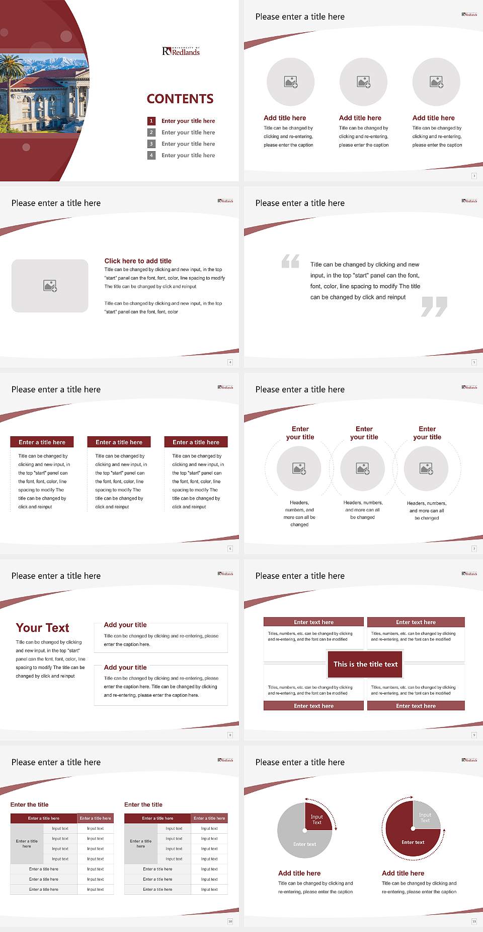 University of Redlands Graduate School of Theology Course/Courseware Creation PPT Template4:3 ratio PPT effect preview image2