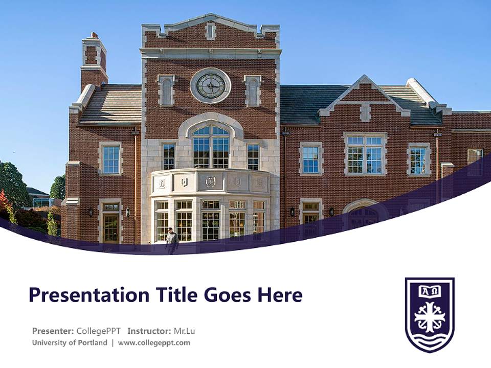 University of Portland Course/Courseware Creation PPT Template4:3 ratio PPT effect preview image5