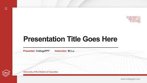 University of the District of Columbia Thesis Proposal/Graduation Defense PPT Template