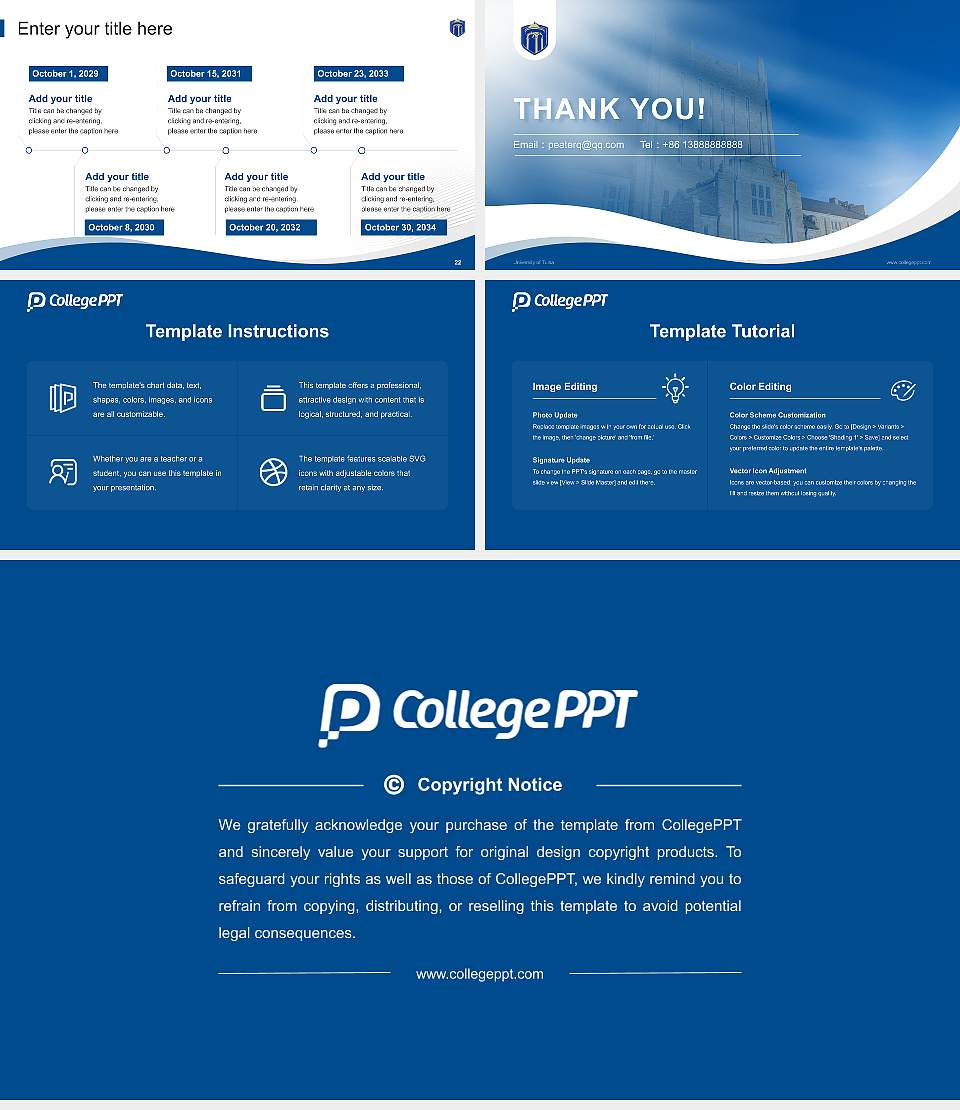 University of Tulsa Lecture Sharing and Networking Event PPT Template16:9 ratio PPT effect preview image4