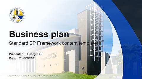 University of Puerto Rico-Aguadilla Competition/Entrepreneurship Contest PPT Template