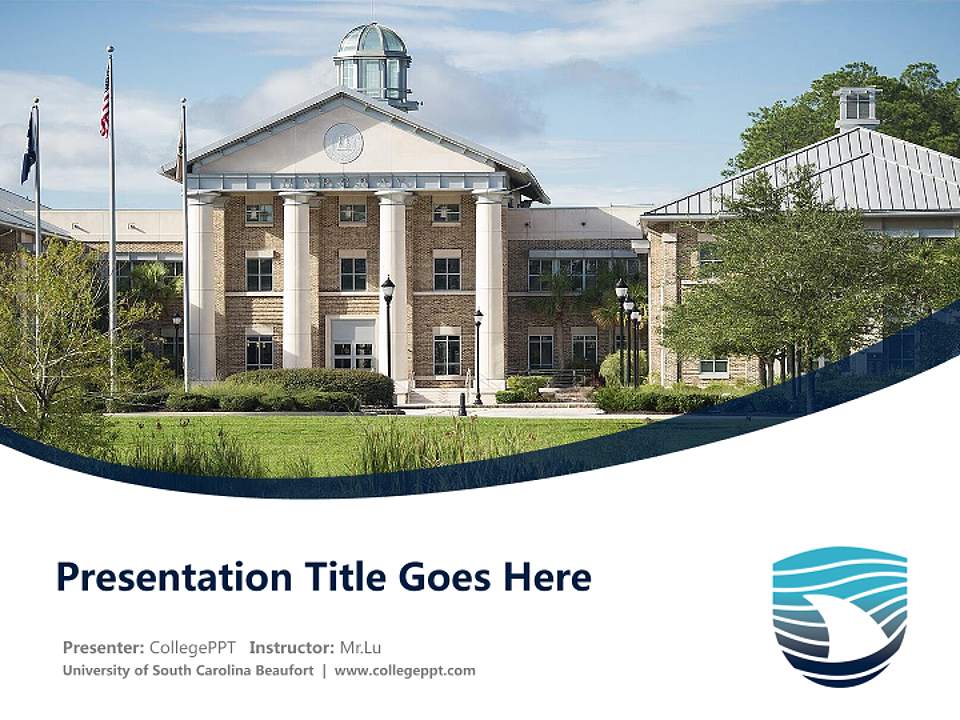 University of South Carolina Beaufort Course/Courseware Creation PPT Template4:3 ratio PPT effect preview image5