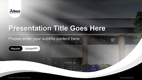 University of South Carolina Aiken Lecture Sharing and Networking Event PPT Template