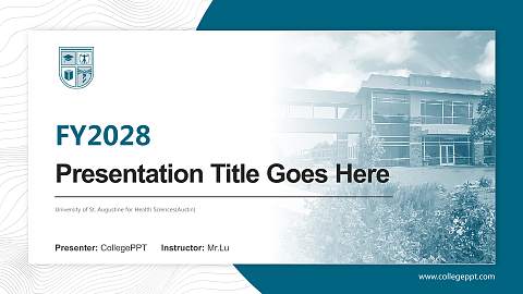 University of St. Augustine for Health Sciences(Austin) Academic Presentation/Research Findings Report PPT Template