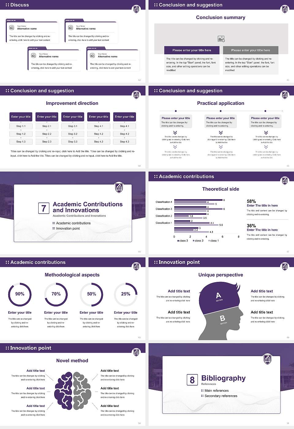 University of the Ozarks Graduation Thesis Defense PPT Template16:9 ratio PPT effect preview image6