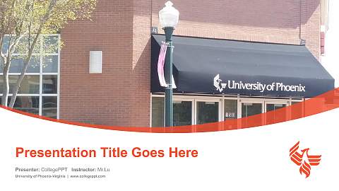 University of Phoenix-Virginia Course/Courseware Creation PPT Template