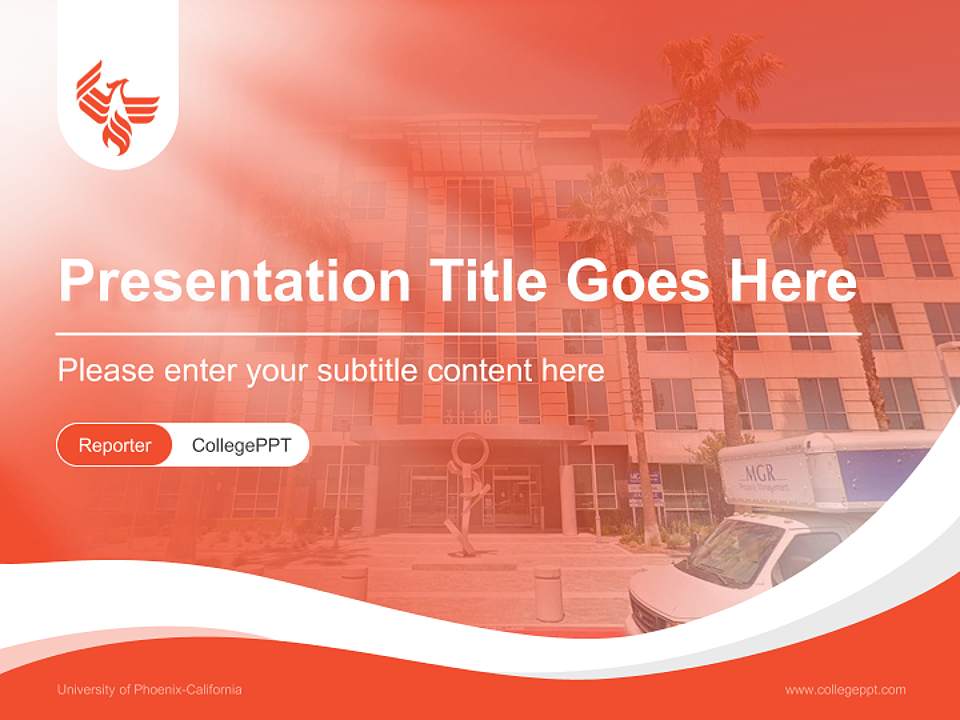 University of Phoenix-California Lecture Sharing and Networking Event PPT Template4:3 ratio PPT effect preview image4