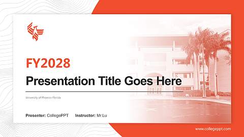 University of Phoenix-Florida Academic Presentation/Research Findings Report PPT Template