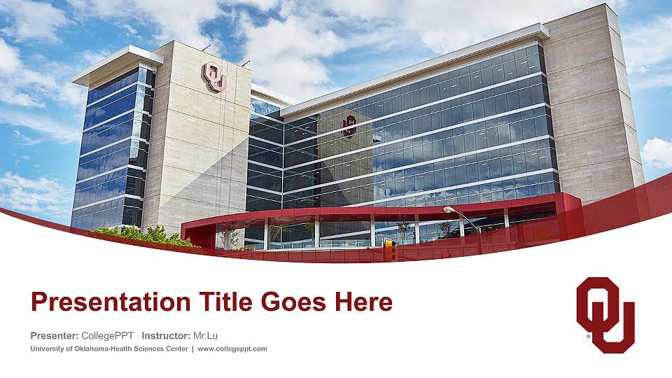 University of Oklahoma-Health Sciences Center Course/Courseware Creation PPT Template16:9 ratio PPT effect preview image