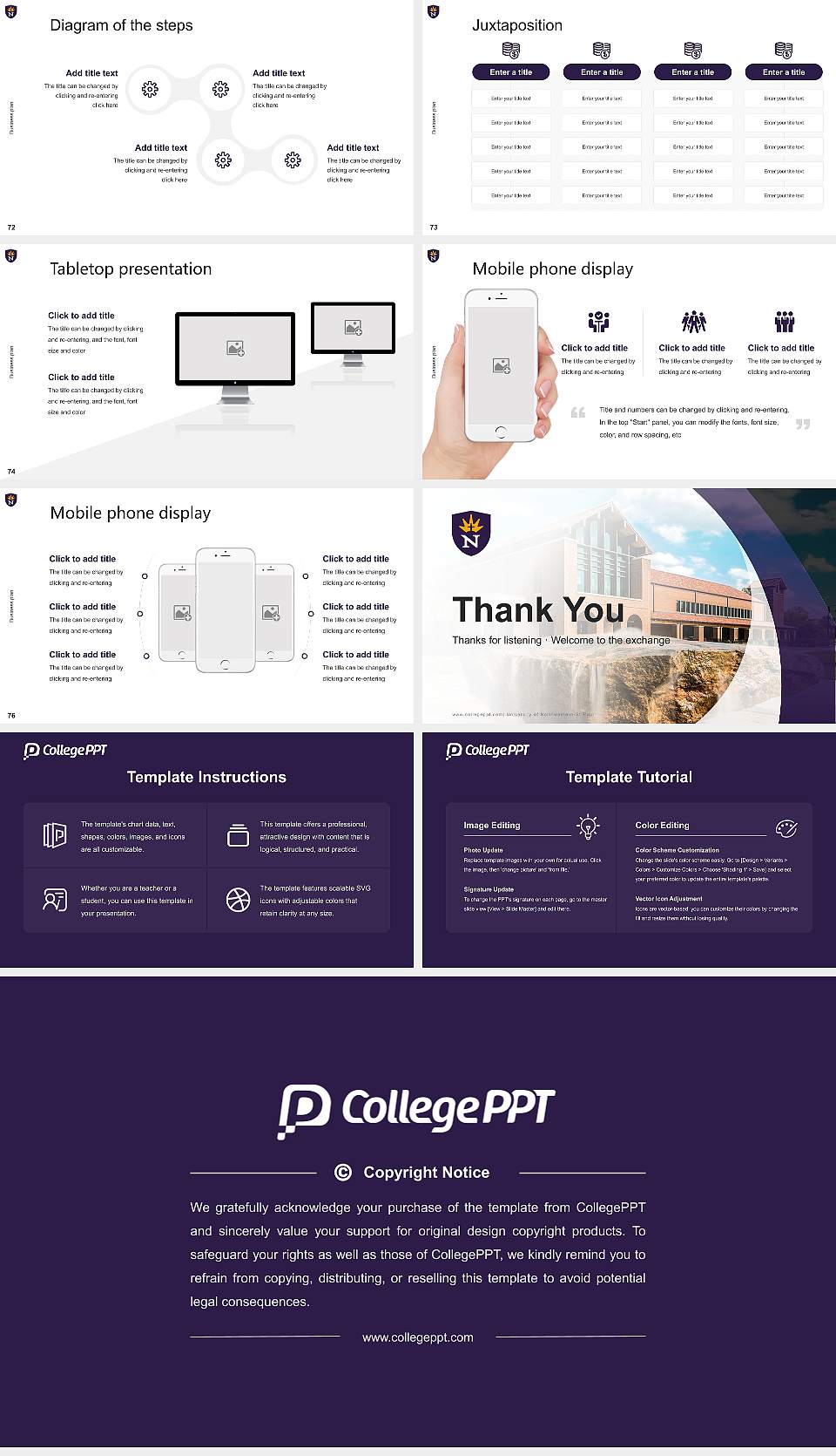 University of Northwestern-St Paul Competition/Entrepreneurship Contest PPT Template16:9 ratio PPT effect preview image9
