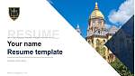 University of Notre Dame Resume Templat PPT