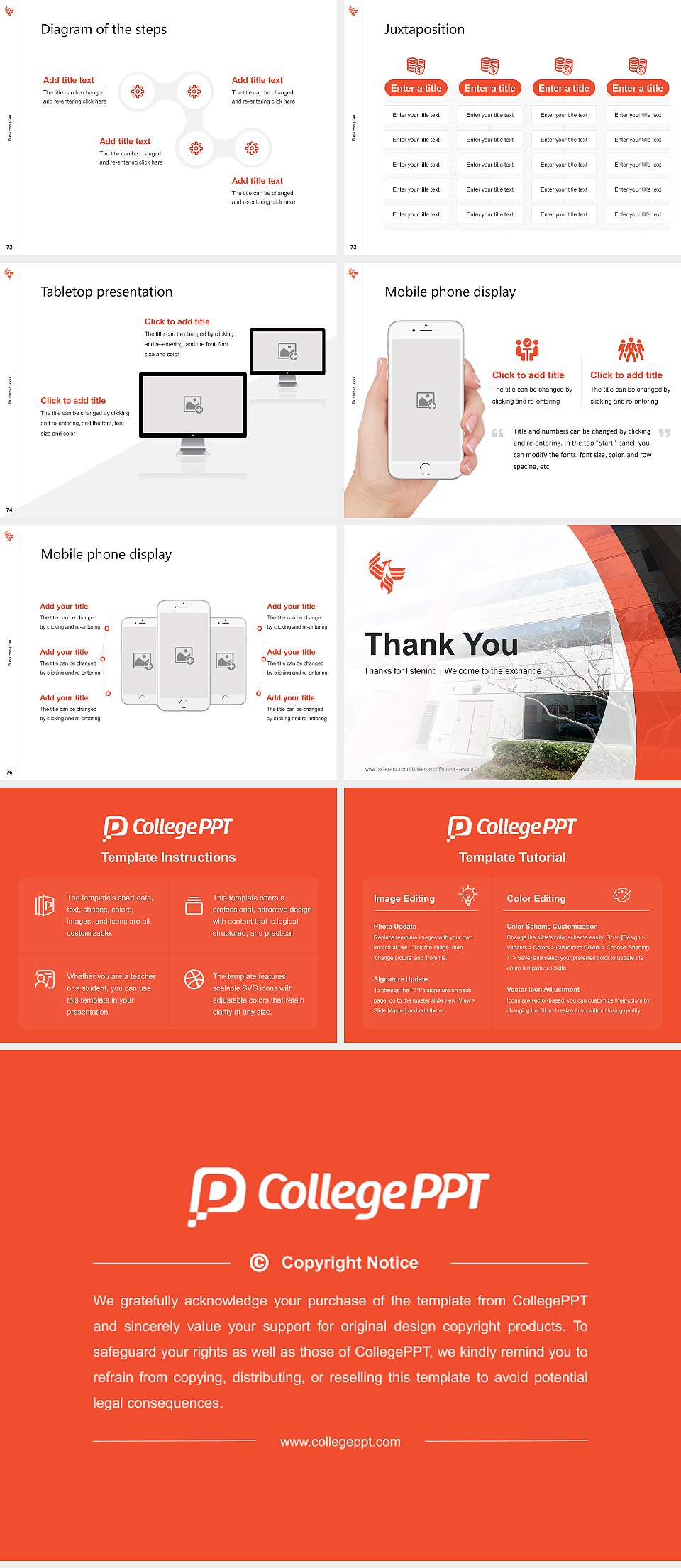 University of Phoenix-Nevada Competition/Entrepreneurship Contest PPT Template4:3 ratio PPT effect preview image9