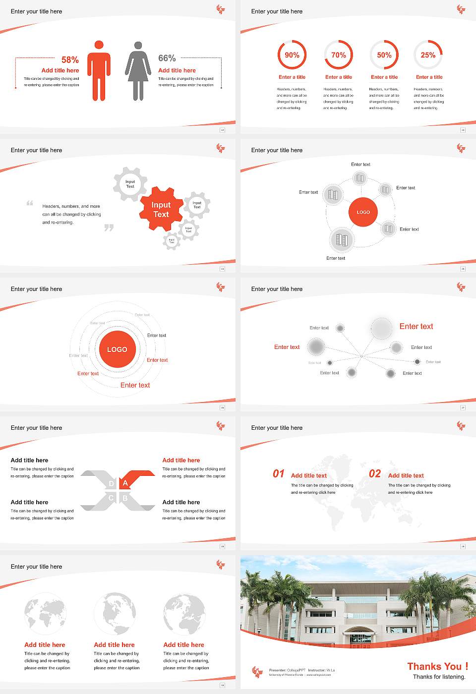 University of Phoenix-Florida Course/Courseware Creation PPT Template16:9 ratio PPT effect preview image4