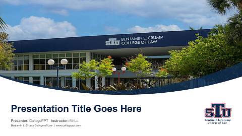 Benjamin L. Crump College of Law Course/Courseware Creation PPT Template