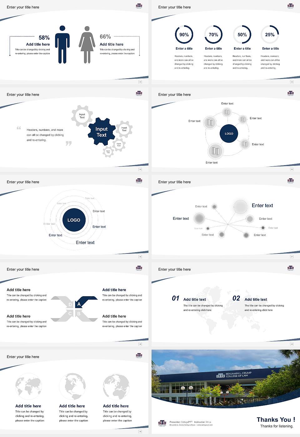 Benjamin L. Crump College of Law Course/Courseware Creation PPT Template16:9 ratio PPT effect preview image4