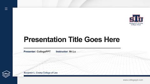 Benjamin L. Crump College of Law Thesis Proposal/Graduation Defense PPT Template