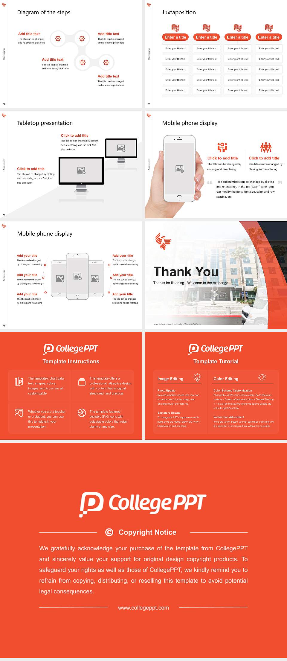 University of Phoenix-California Competition/Entrepreneurship Contest PPT Template4:3 ratio PPT effect preview image9