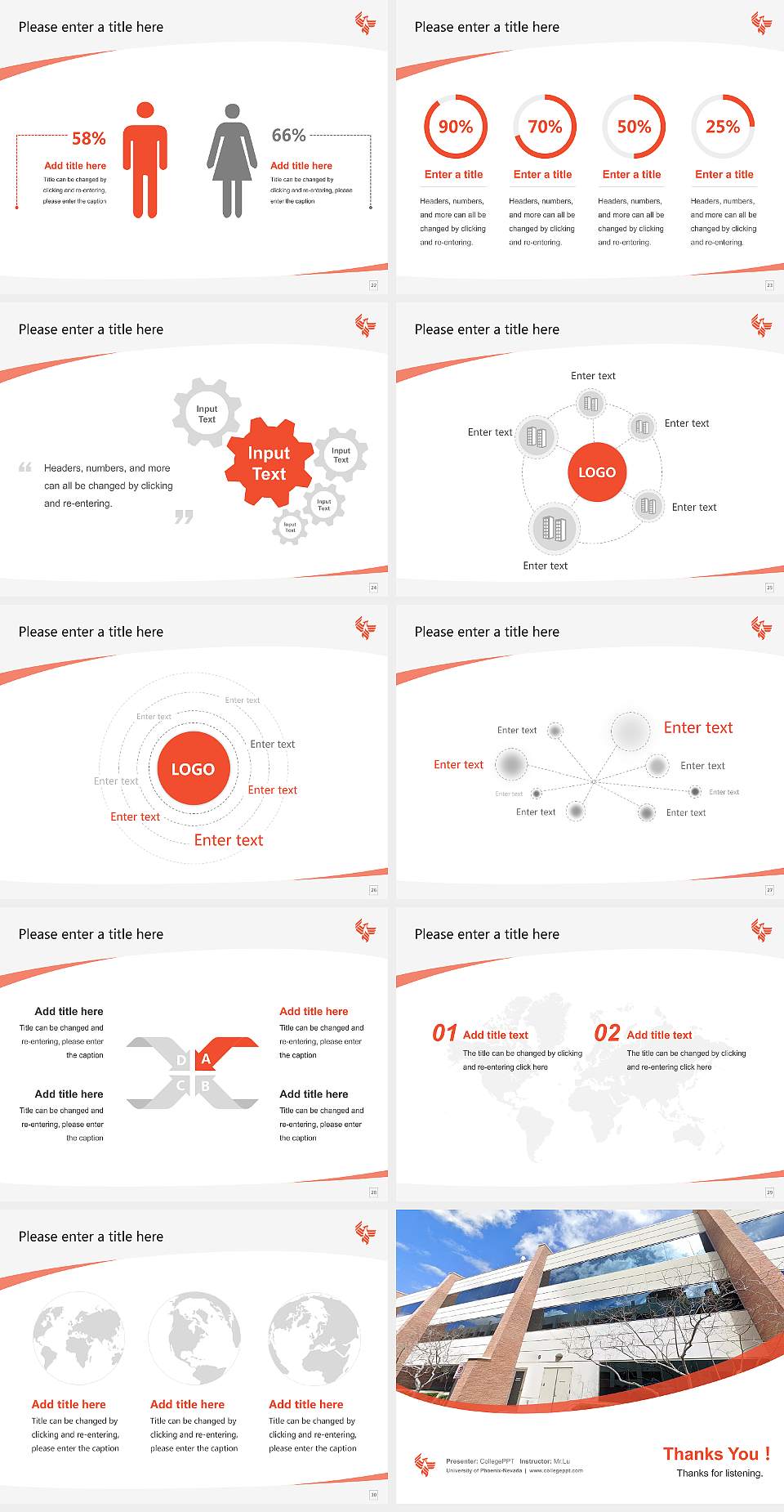 University of Phoenix-Nevada Course/Courseware Creation PPT Template4:3 ratio PPT effect preview image4