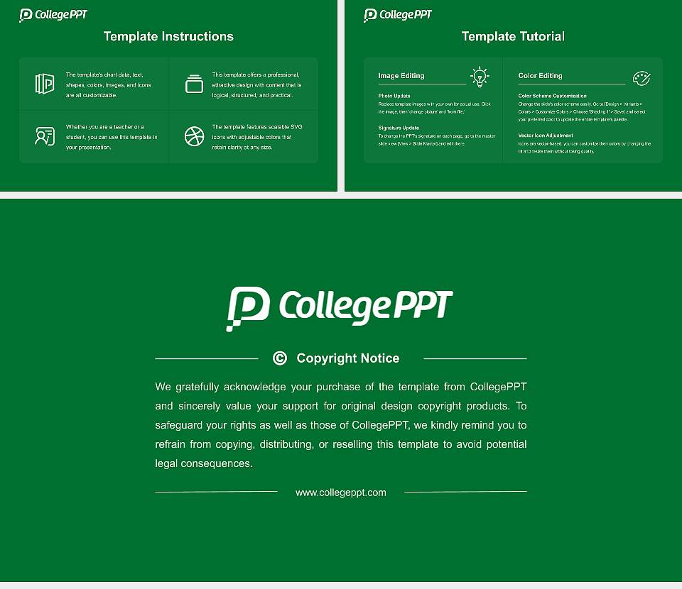 University of Oregon Academic Presentation/Research Findings Report PPT Template16:9 ratio PPT effect preview image5