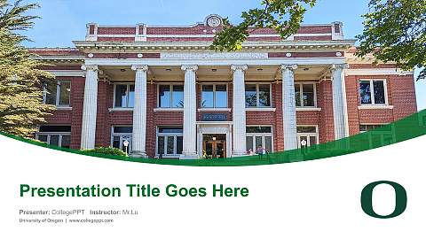 University of Oregon Course/Courseware Creation PPT Template