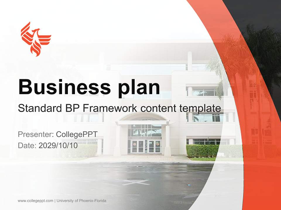 University of Phoenix-Florida Competition/Entrepreneurship Contest PPT Template4:3 ratio PPT effect preview image9
