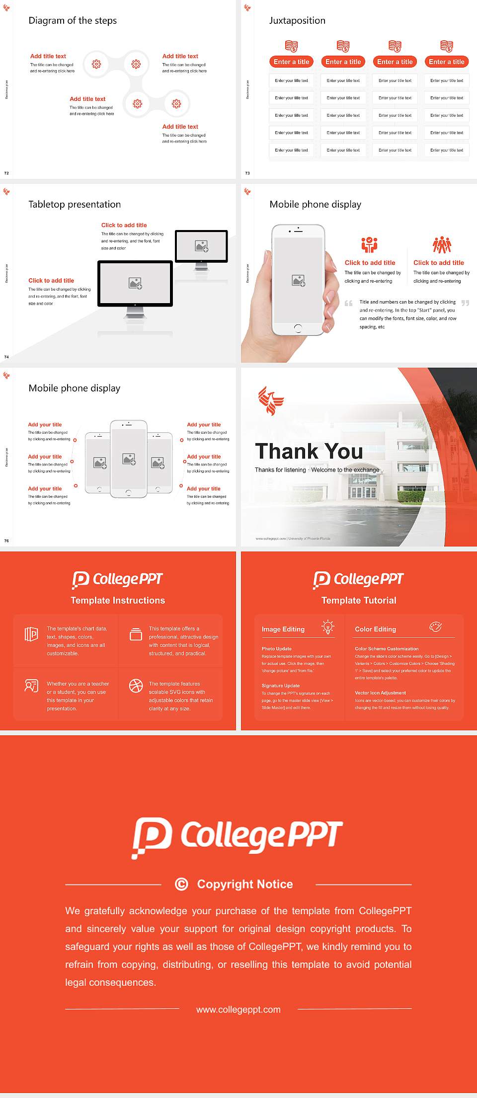 University of Phoenix-Florida Competition/Entrepreneurship Contest PPT Template4:3 ratio PPT effect preview image9