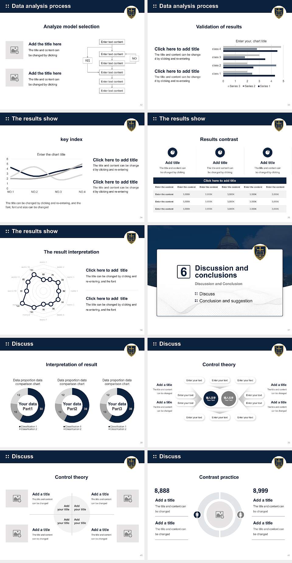 University of Notre Dame Graduation Thesis Defense PPT Template4:3 ratio PPT effect preview image5