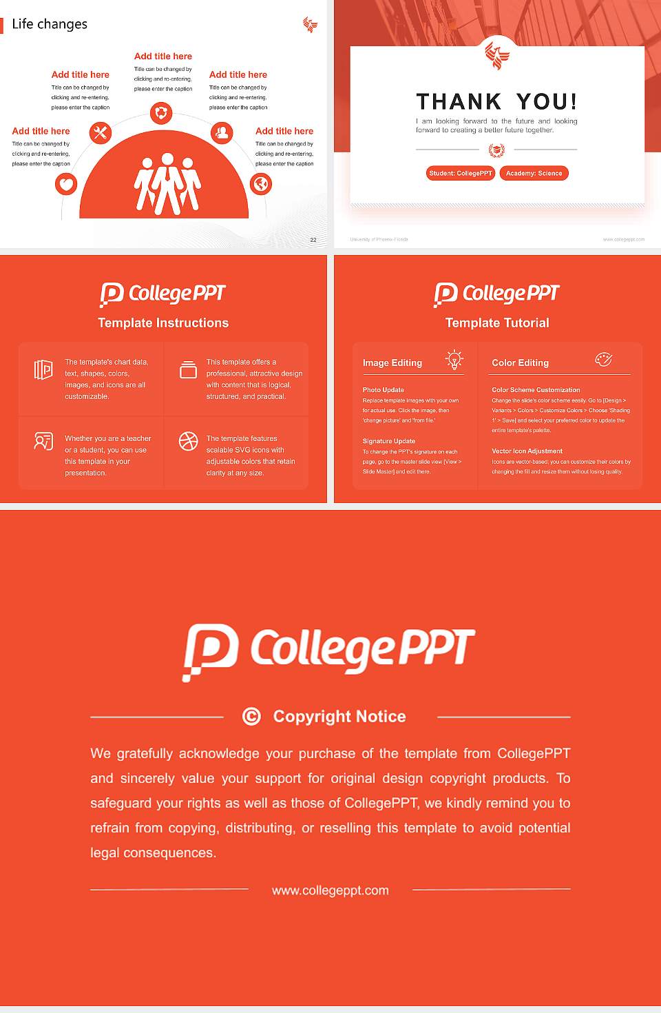 University of Phoenix-Florida National Scholarship Defense PPT Template4:3 ratio PPT effect preview image4