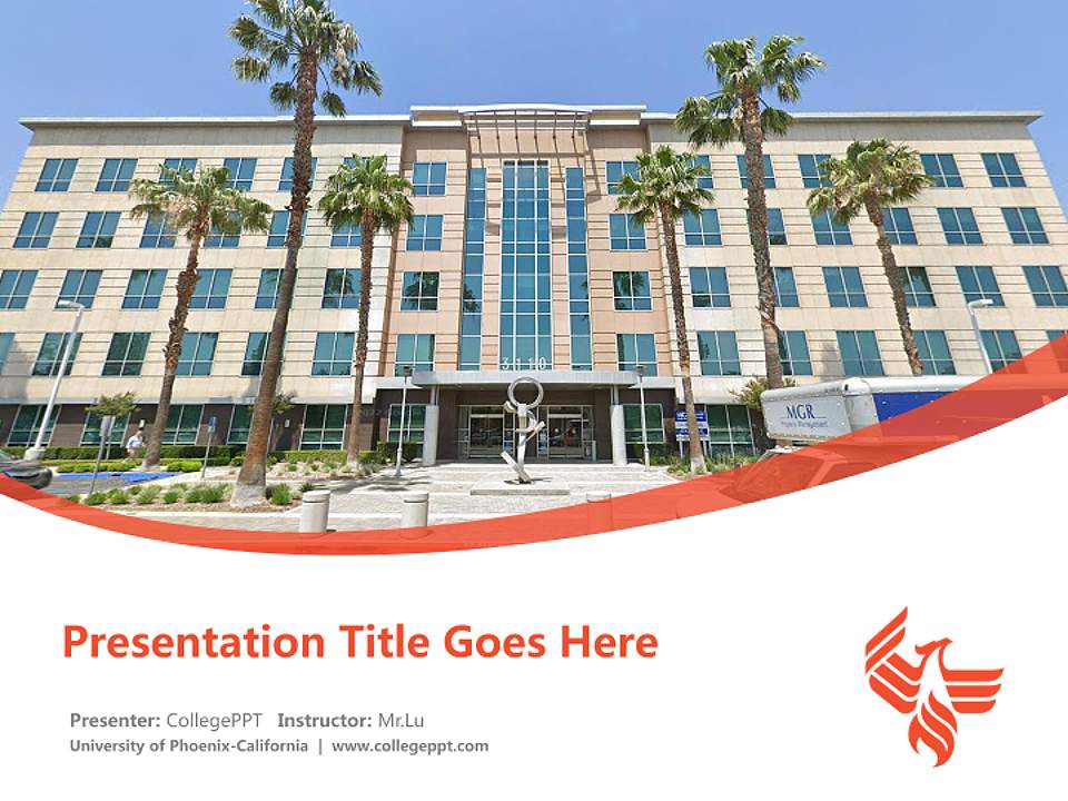 University of Phoenix-California Course/Courseware Creation PPT Template4:3 ratio PPT effect preview image5