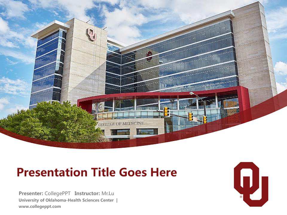 University of Oklahoma-Health Sciences Center Course/Courseware Creation PPT Template4:3 ratio PPT effect preview image5