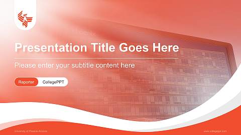 University of Phoenix-Arizona Lecture Sharing and Networking Event PPT Template