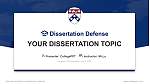 University of Pennsylvania Graduation Thesis Defense PPT Template