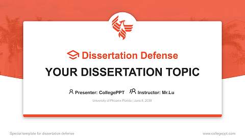 University of Phoenix-Florida Graduation Thesis Defense PPT Template