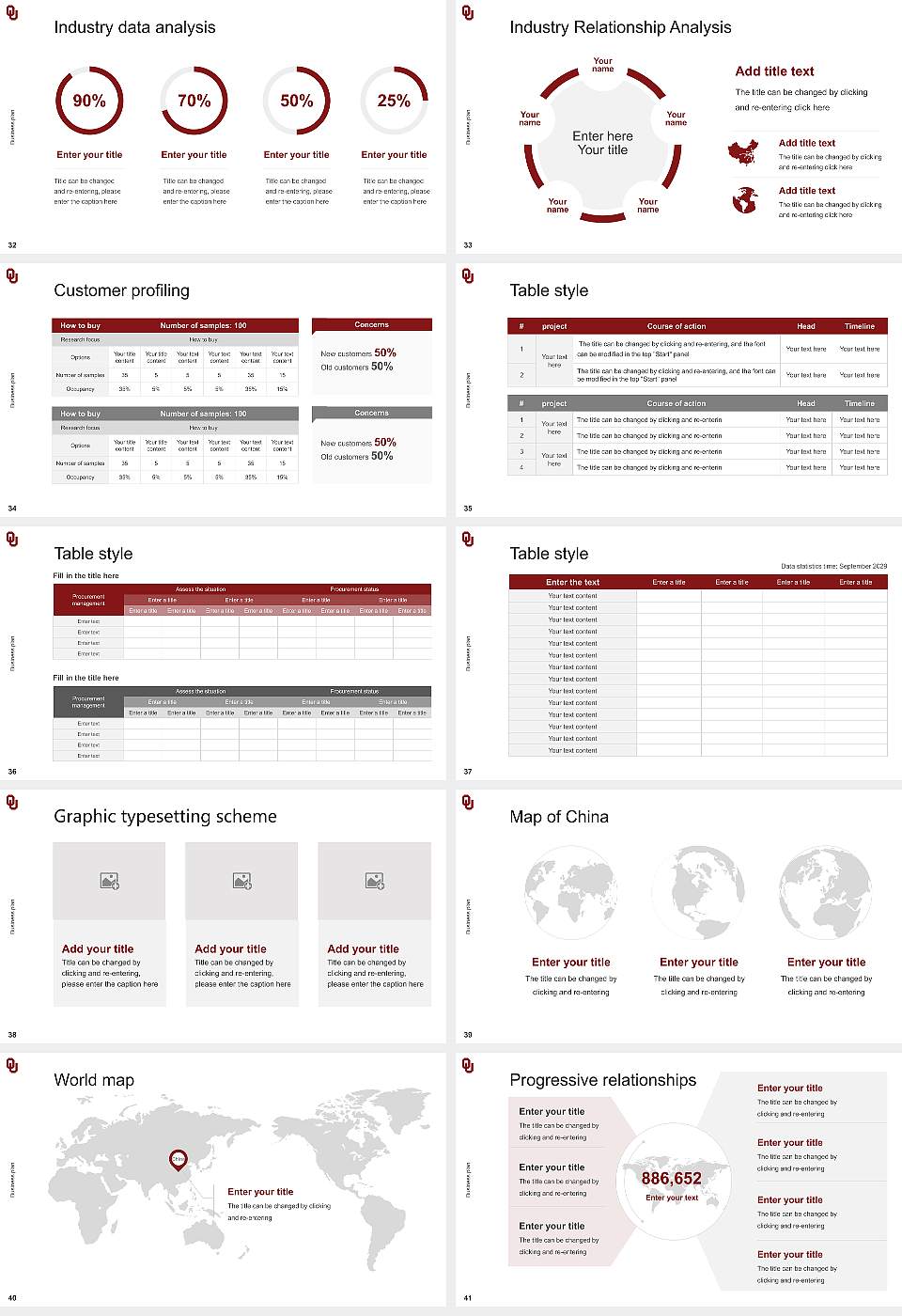 University of Oklahoma-Health Sciences Center Competition/Entrepreneurship Contest PPT Template16:9 ratio PPT effect preview image5