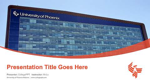 University of Phoenix-Arizona Course/Courseware Creation PPT Template