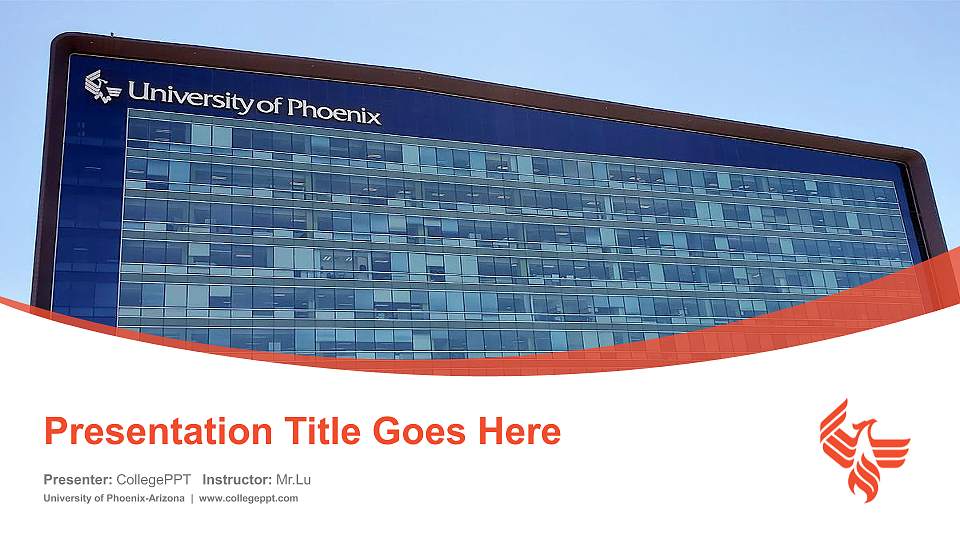 University of Phoenix-Arizona Course/Courseware Creation PPT Template16:9 ratio PPT effect preview image