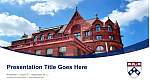 University of Pennsylvania Course/Courseware Creation PPT Template