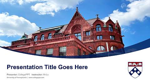 University of Pennsylvania Course/Courseware Creation PPT Template