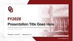 University of Oklahoma-Norman Campus Akademisch Powerpoint Vorlage