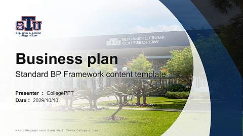 Benjamin L. Crump College of Law Competition/Entrepreneurship Contest PPT Template